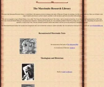 Marcionite-Scripture.info(The Marcionite Research Library) Screenshot