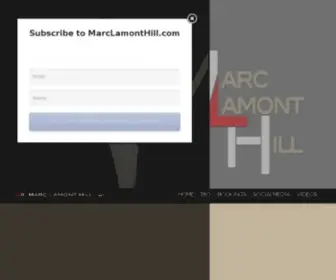 Marclamonthill.com(ABOUT MARC BOOKS STORE CLIPS SHOWS & PROJECTS BOOKINGS PRE) Screenshot