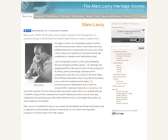 Marclavry.org(Marc Lavry) Screenshot