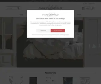Marcleopold.de(Schweizer Bettwäsche) Screenshot