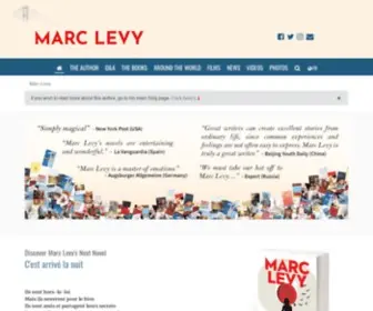 Marclevy.info(Marc Levy est l'auteur français le plus lu dans le monde) Screenshot