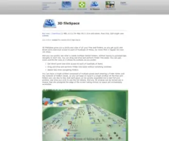 Marcmoini.com(3D fileSpace for Mac OS X) Screenshot