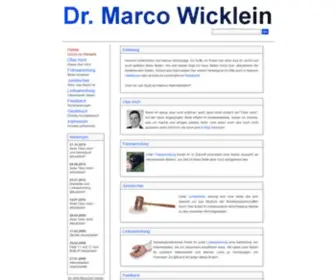 Marco-Wicklein.de(Die andere art wirtschaftskanzlei) Screenshot