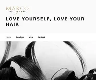 Marcoartofhair.com(Love Yourself) Screenshot