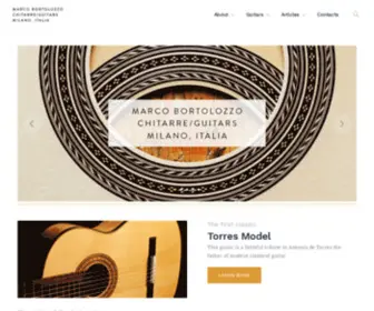 Marcobortolozzo.com(Marco Bortolozzo Guitars) Screenshot