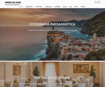 Marcodemaio.it(Corsi di Fotografia e Post Produzione) Screenshot