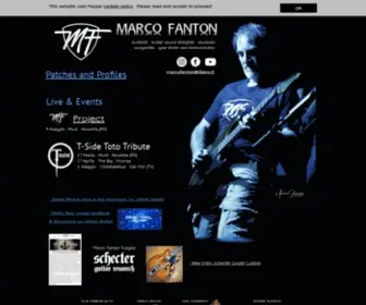 Marcofanton.it(Italian Guitar Player) Screenshot