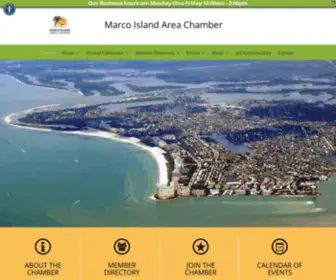 Marcoislandchamber.org(Marco Island Chamber of Commerce) Screenshot