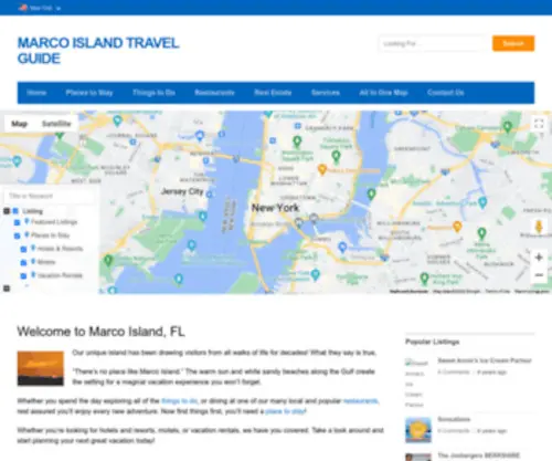 Marcoislandtravelguide.com(Marco Island Travel Guide) Screenshot