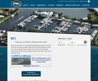 Marcoislandyachtclub.net(Marco Island Yacht Club) Screenshot