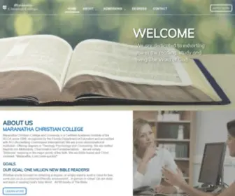 Marcollege.com(Maranatha Christian CollegeMaranatha Christian College) Screenshot