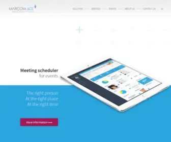 Marcom-Ace.com(Appointment scheduling software for the event industry) Screenshot