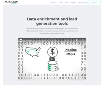 Marcomrobot.com(Landing Pages and Data Enrichment) Screenshot