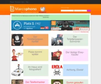 Marcophono.com(Telefonstreiche online) Screenshot
