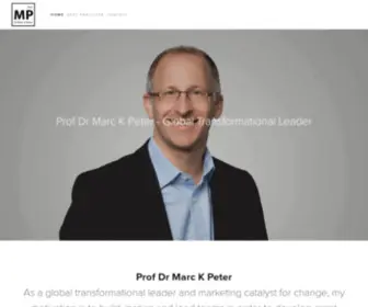 MarcPeter.com(Prof Dr Marc K Peter) Screenshot