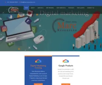 Marcresources.co.in(Top Digital Marketing) Screenshot