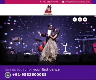 Marcsangeetguru.com(Famous Choreographer) Screenshot