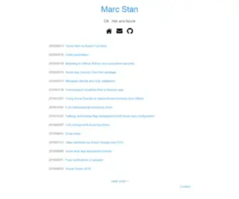 Marcstan.net(Marc Stan) Screenshot