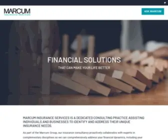 Marcumis.com(Marcum Insurance) Screenshot