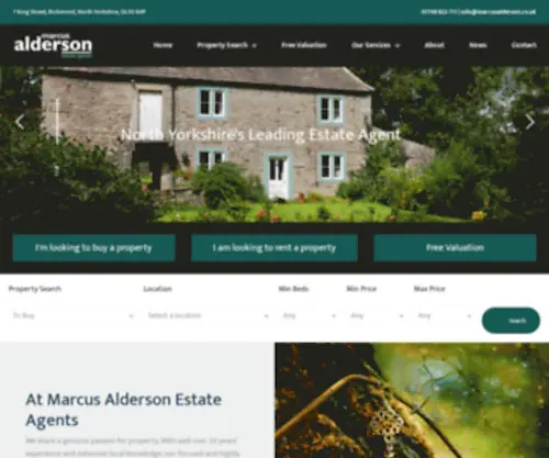 Marcusalderson.co.uk(North Yorkshire Sales & Letting Agents) Screenshot