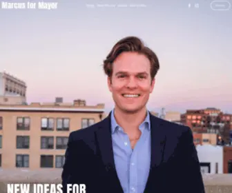 Marcusatonformayor.com(Marcus for Mayor) Screenshot