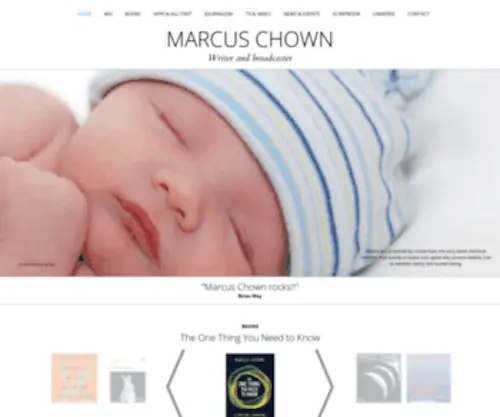 Marcuschown.com(Marcus Chown) Screenshot