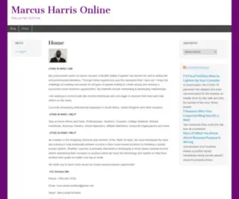 Marcusharrisonline.com(Marcus Harris Online) Screenshot