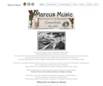 Marcusmusic.co.uk(Manufacturers of concertinas and drums) Screenshot