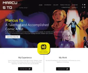 Marcusto.com(Comic Artist) Screenshot