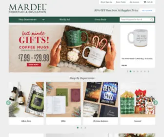 Mardel.com(Mardel christian book store and education supplier) Screenshot