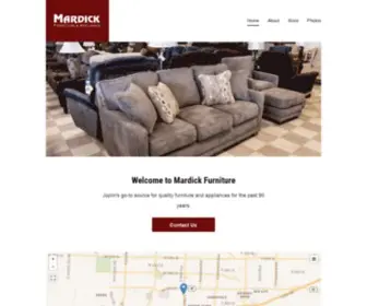 Mardick.com(Furniture, Mattresses & Bedding) Screenshot