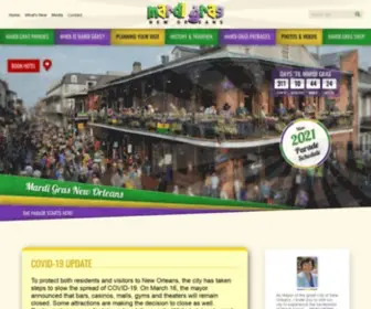 Mardigrasneworleans.com(Mardi Gras New Orleans) Screenshot
