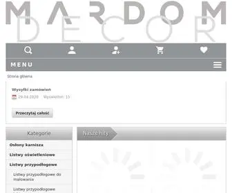 Mardomdecor.com.pl(Mardom Decor Sklep Online) Screenshot