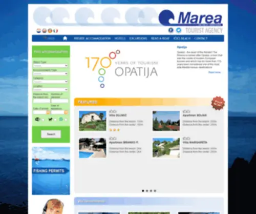 Marea.hr(Marea Tourist Agency) Screenshot