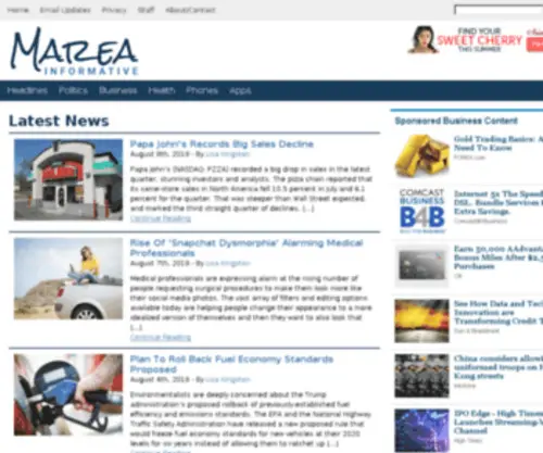 Mareainformativa.com(American Banking and Market News) Screenshot