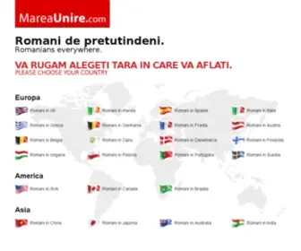 Mareaunire.com(Romani de peste tot) Screenshot