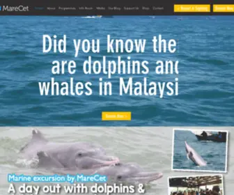 Marecet.org(Marine Mammal Conservation) Screenshot