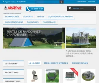 Marechal.tm.fr(Matériel de camping et trampolines de qualité) Screenshot