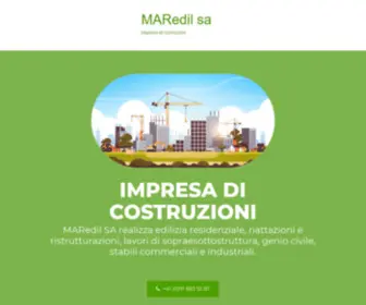 Maredilsa.ch(Impresa di costruzioni Edilizia pubblica Ticino) Screenshot