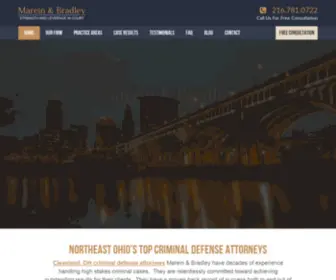 Mareinandbradley.com(Cleveland Criminal Defense Attorney) Screenshot