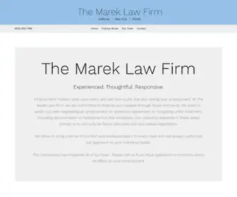 Marekfirm.com(The Marek Law Firm) Screenshot