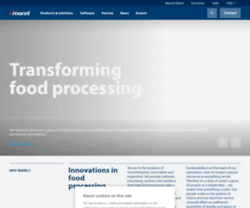 Marel.is(Food processing solutions) Screenshot