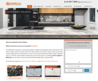 Marellagm.com.au(Marella Granite & Marble) Screenshot