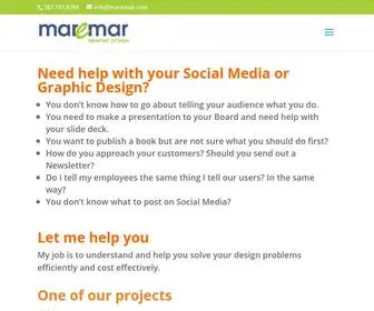 Maremar.com(We solve your graphic design problems and marketing pains with creative) Screenshot