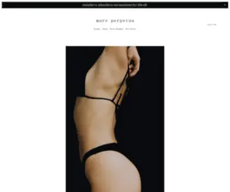 Mareperpetua.com(Sustainable Swimwear) Screenshot