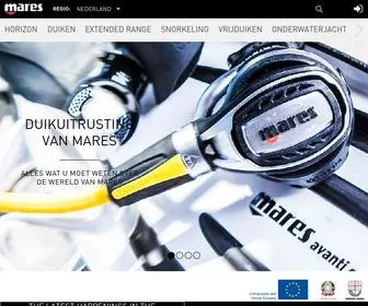 Mares.com(Duikuitrusting van Mares) Screenshot