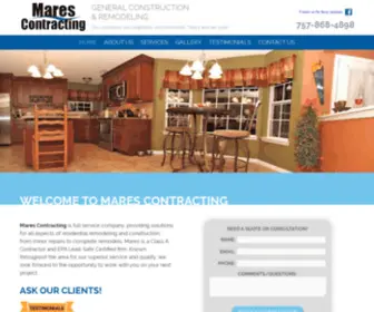 Marescontracting.com(Mares Contracting) Screenshot