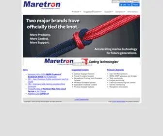 Maretron.com(Vessel Monitoring and Control Systems) Screenshot