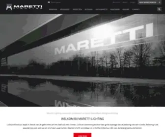 Maretti.com(Maretti Lighting) Screenshot