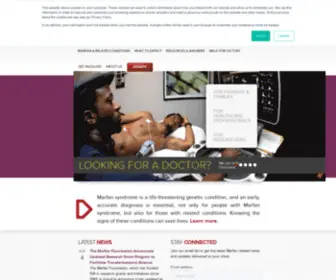 Marfan.us(The Marfan Foundation) Screenshot